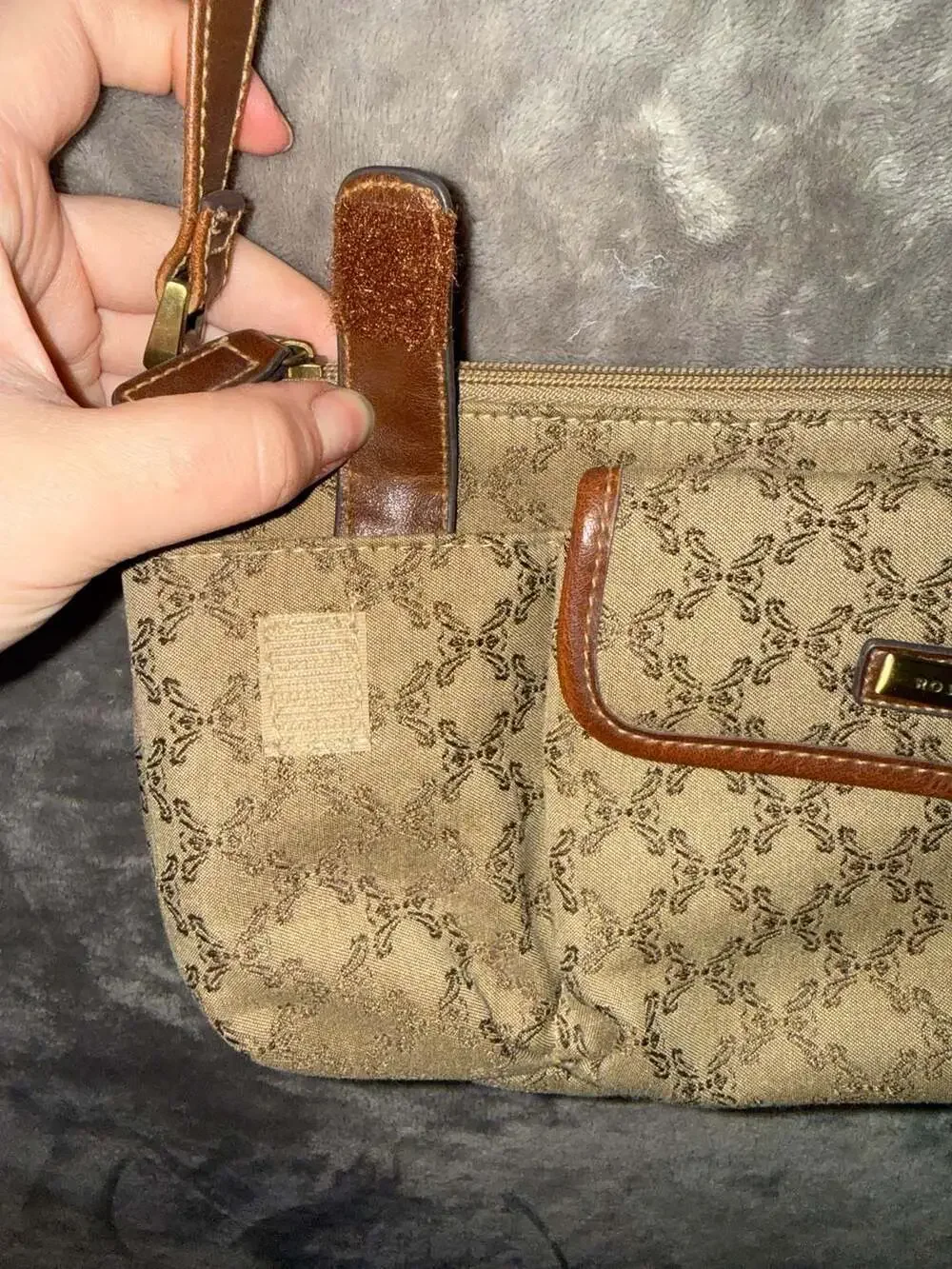 Rosetti Monogram Print Crossbody Bag with Built-in Wallet